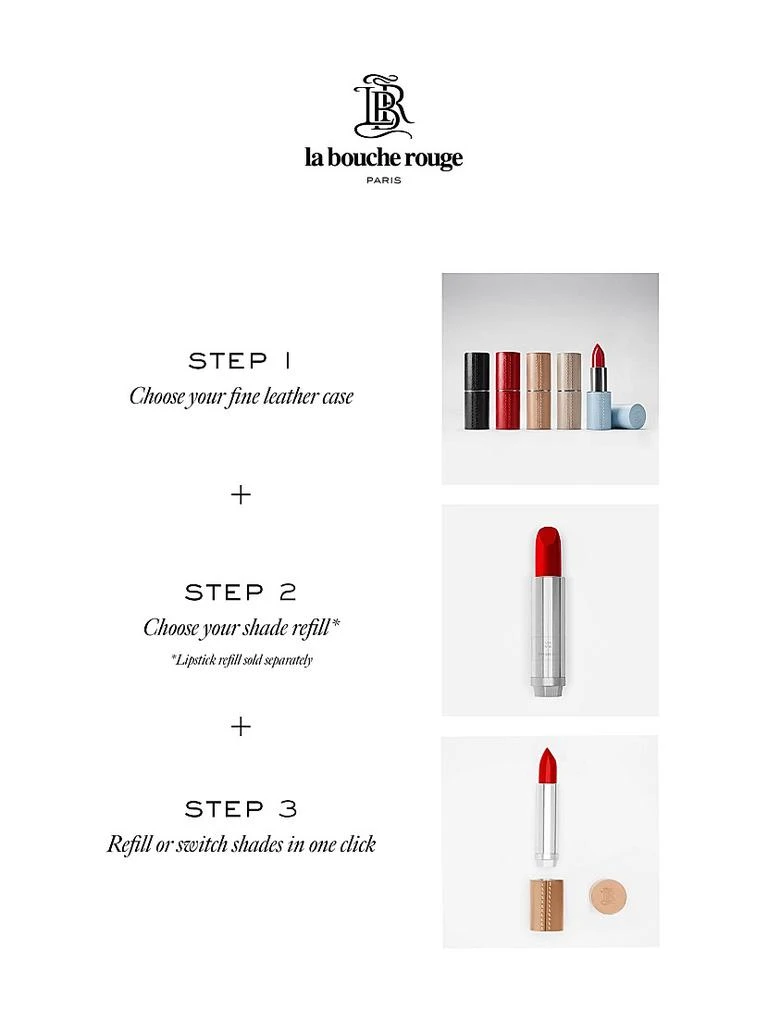 La Bouche Rouge The Gold Fine Leather Lipstick Case 4