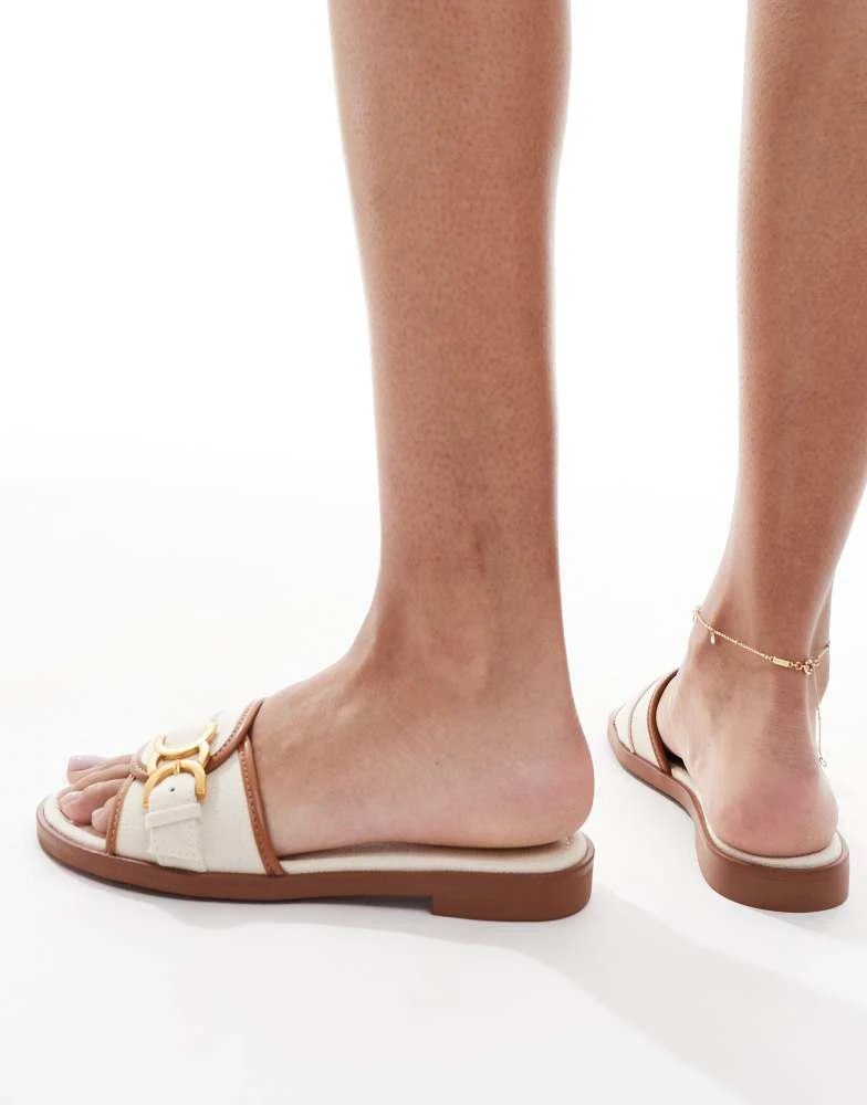 ALDO ALDO Dallaedar flat sandals in white natural 4
