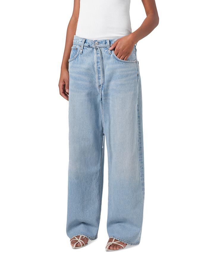AGOLDE Emmi High Rise Wide Leg Jeans in Incline