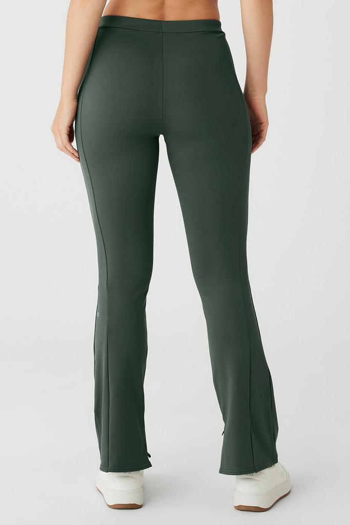 Alo Yoga High-Waist 7/8 Zip It Flare Legging - Dark Cactus