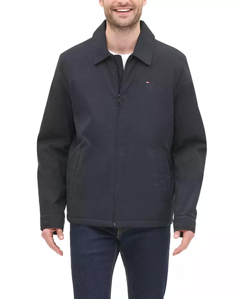 Tommy Hilfiger Men's Classic Front-Zip Filled Micro-Twill Jacket