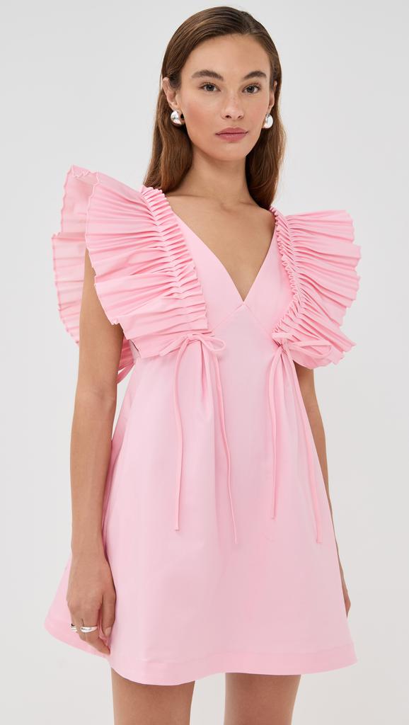 Kika Vargas Francine Dress Pale Pink Cotton
