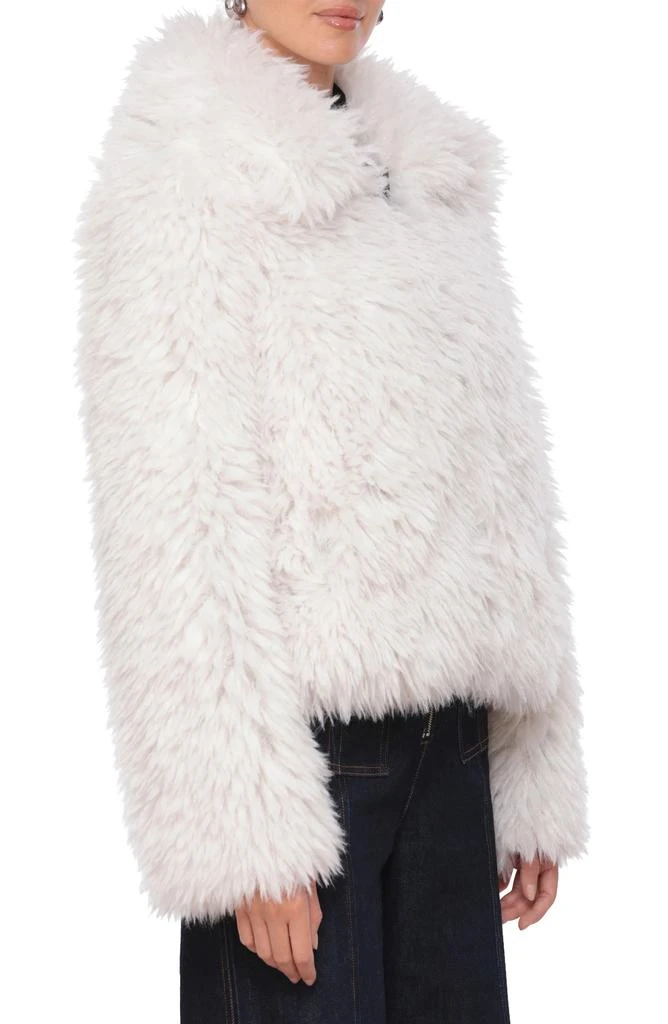 Avec Les Filles Plush Faux Fur Zip Jacket 3