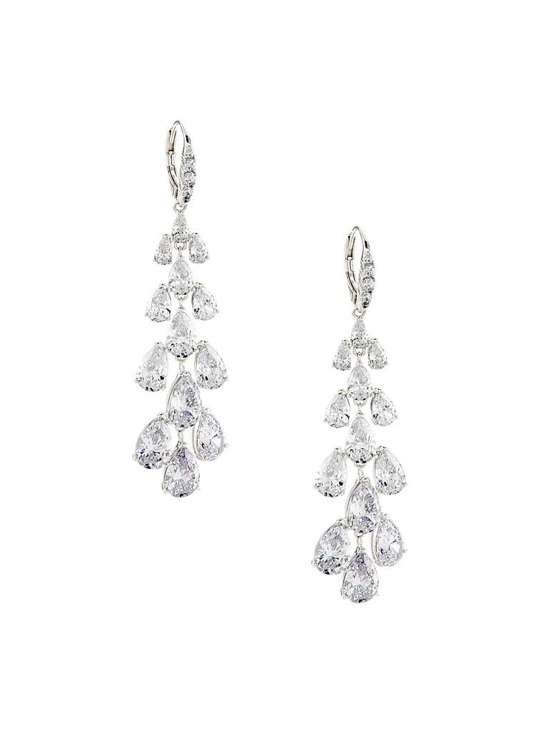 Adriana Orsini Feliz Sterling Silver
Cubic Zirconia Linear Drop Earrings 1