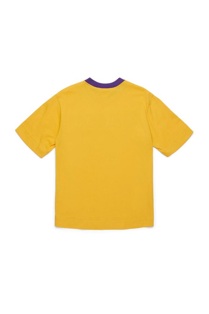 Marni Marni Kids Logo Patch V-Neck T-Shirt