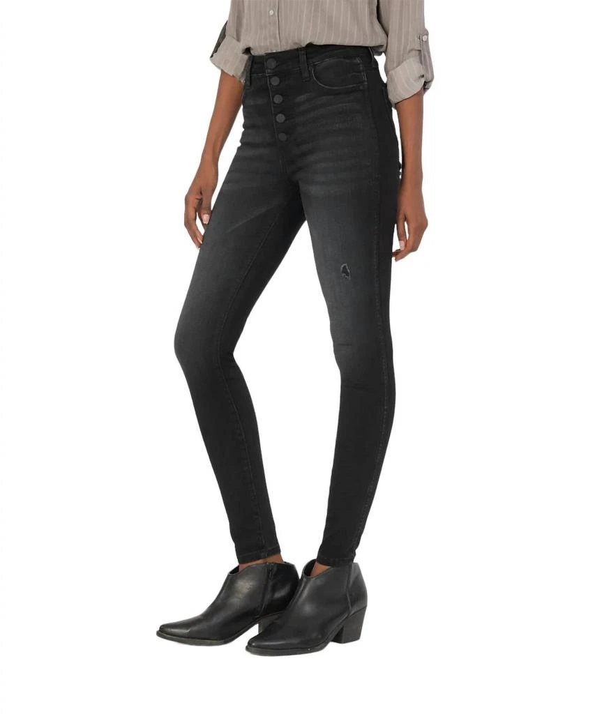 KUT from the Kloth Mia High Rise-Fab Ab-Skinny Jean In Enthused 2