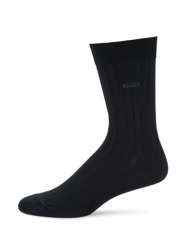 Bally Cotton-Blend Mid-Calf Socks 1