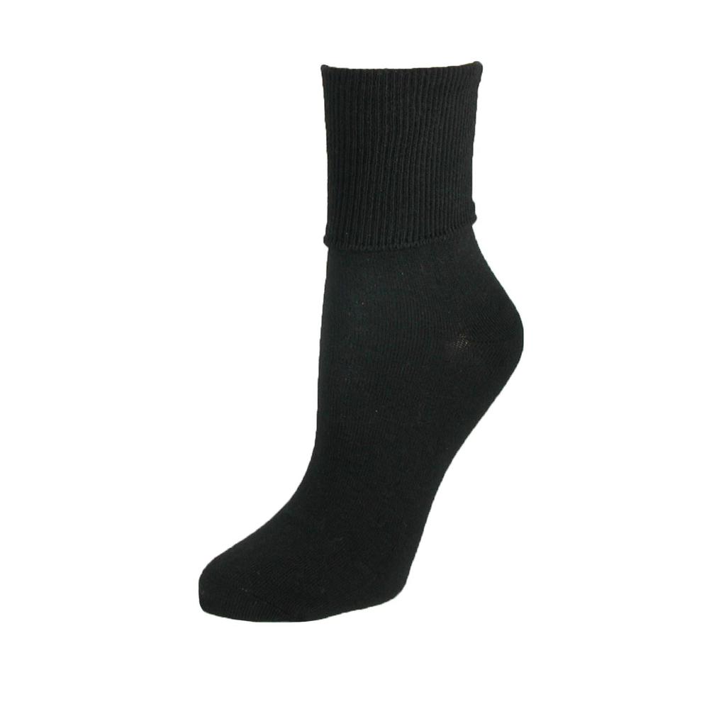 Jefferies Socks Women
s Plus Size Cotton Turn Cuff Sock
