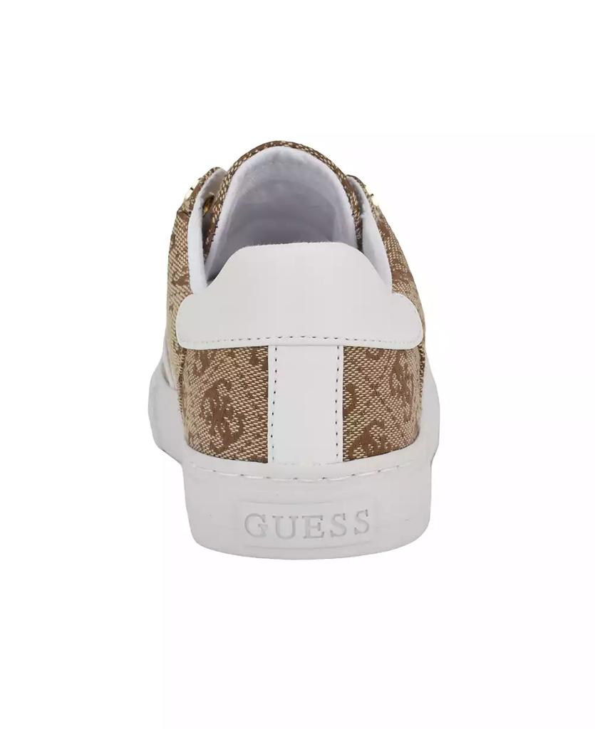 GUESS Women's Loven Lace-Up Sneakers Medium-Brown-Logo 7.5M GUESS Women's Loven Lace-Up Sneakers Medium-Brown-Logo 7.5M