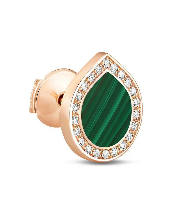Repossi 18K Rose Gold Antifer Malachite
Diamond Halo Single Stud Earring