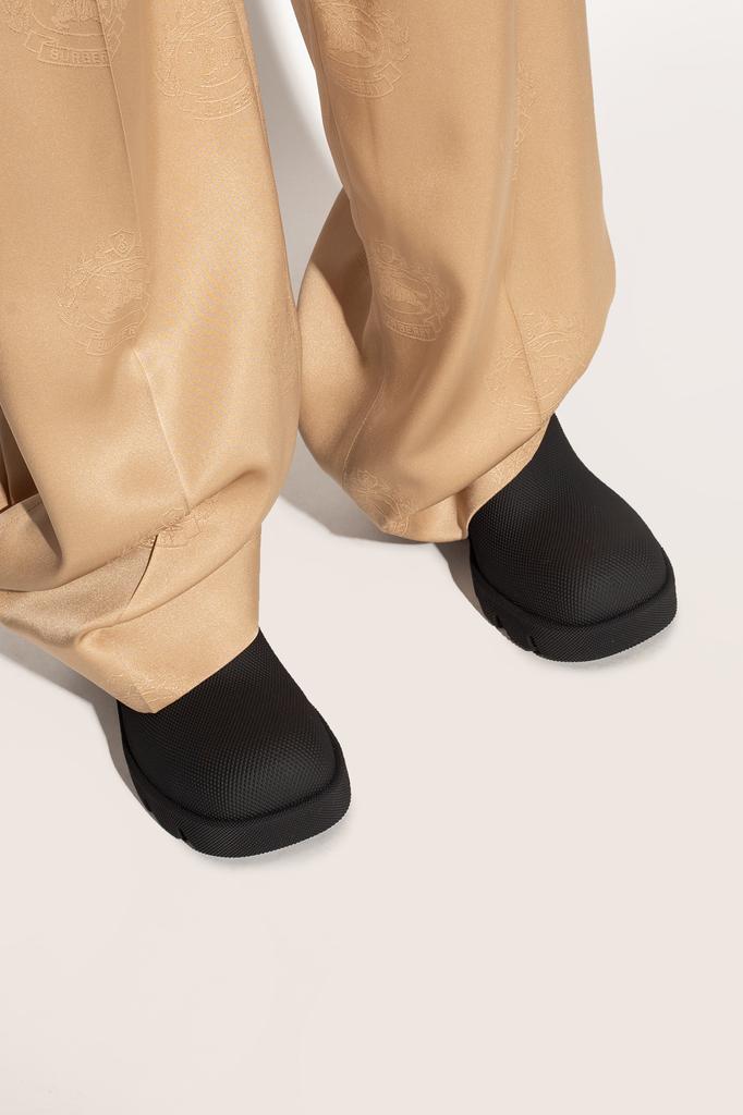 【関税＆送料込み】Burberry Lf Marsh Heel Ankle Boots Yellow Marsh Boots by Burberry on Sale