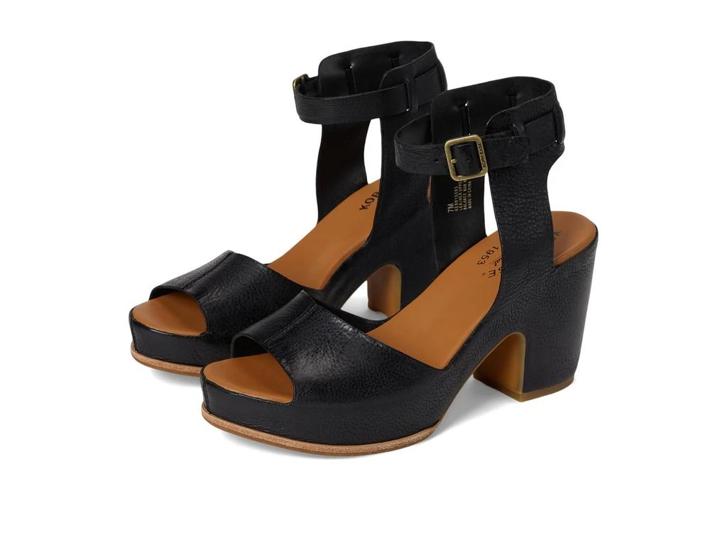 Kork-Ease Spencer Clog | Harbour Thread NEW KORK-EASE women\'s helene lace up heel in black display picture 1