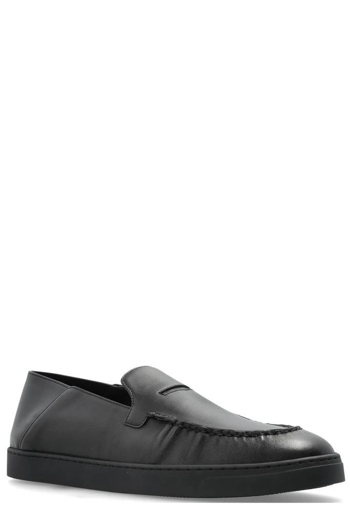 Giorgio Armani Giorgio Armani Slip-On Low-Top Pleated Casual Loafers 2