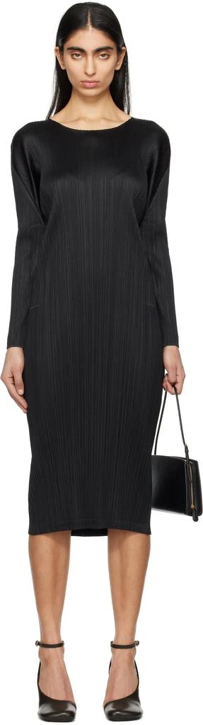 strapless open back dress Pleats Please Black Signature Tank Dress pp38jh114
