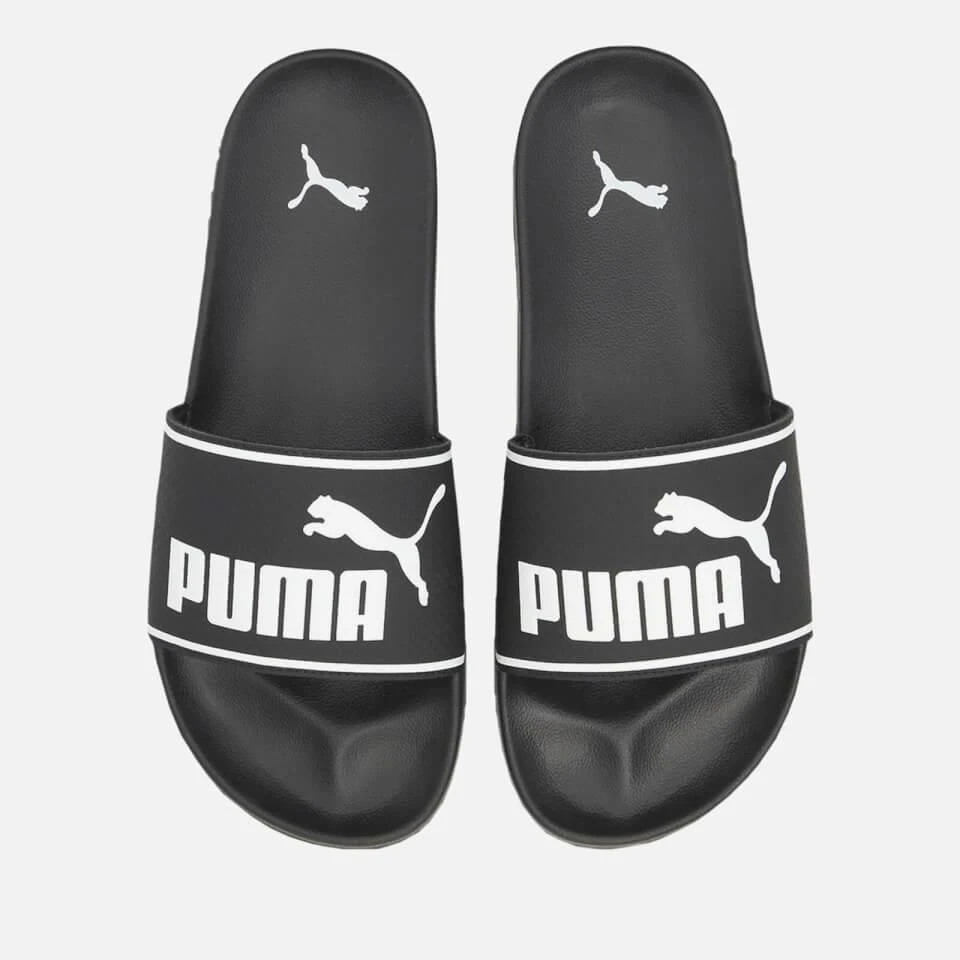 Puma PUMA LEADCAT 2.0 CONTRAST FAUX LEATHER SLIDERS 1
