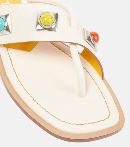 ETRO Embellished leather sandals 6