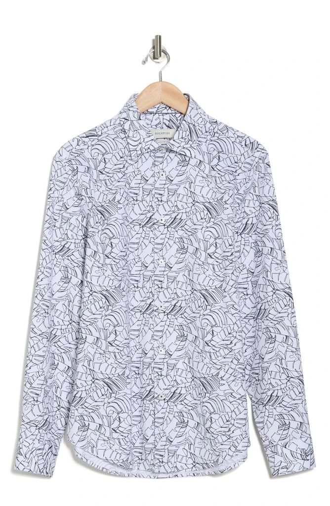 BUGATCHI James Long Sleeve Stretch Cotton Button-Up Shirt 3