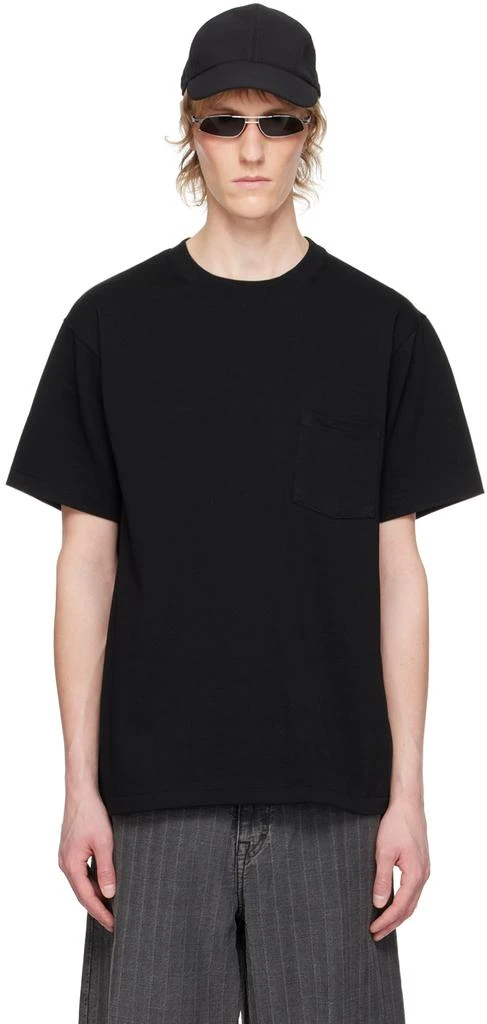 n.hoolywood Black Patch Pocket T-Shirt 1