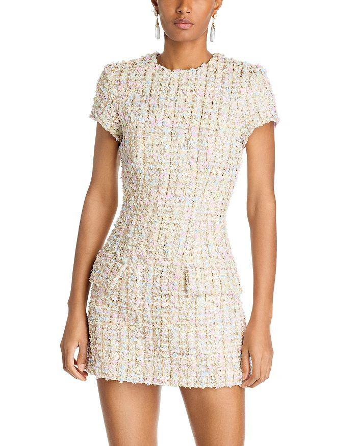 Sergio Hudson Tweed Mini Dress 1