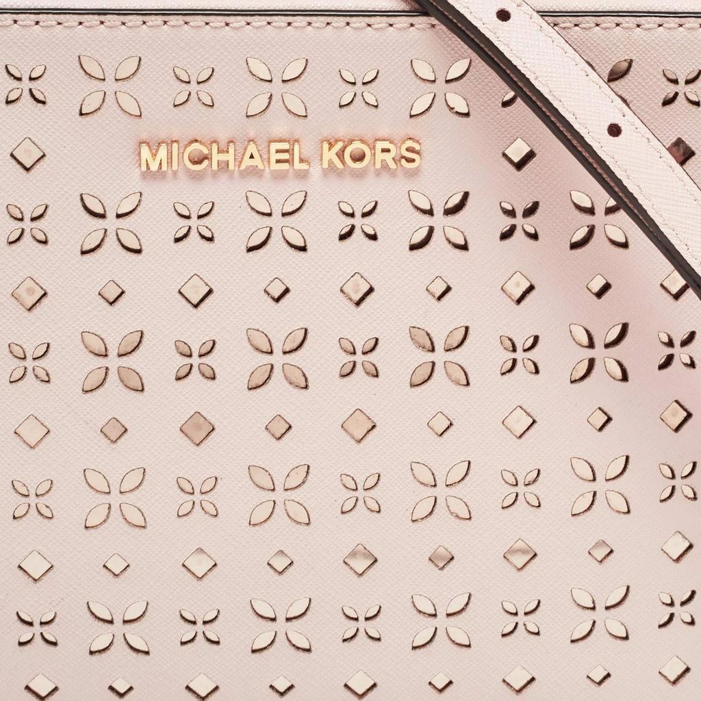 Michael Kors Michael Kors Light Pink Leather Lasercut East West Crossbody Bag 5