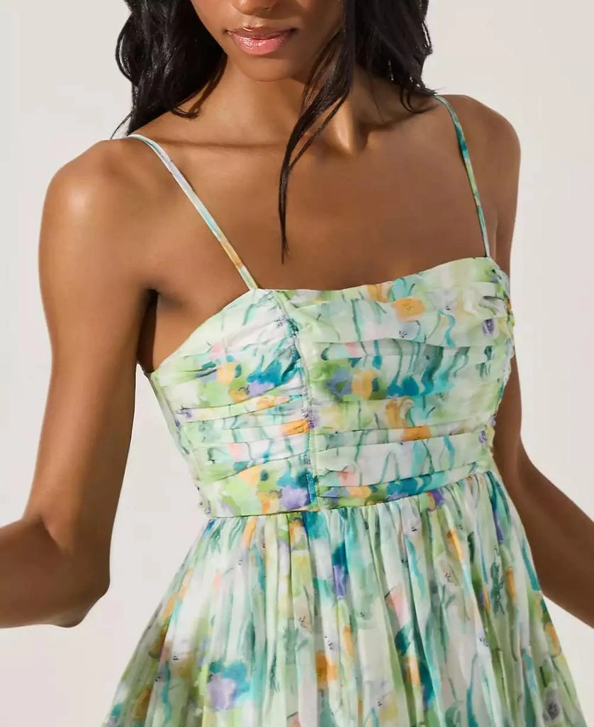ASTR Women's Floral-Print Bubble Skirt Mini Dress 6