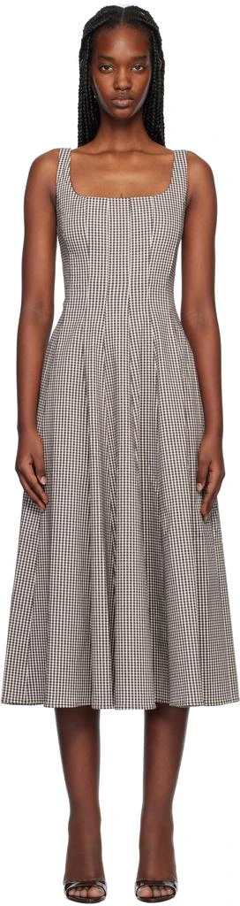 Staud Brown Wells Midi Dress 1