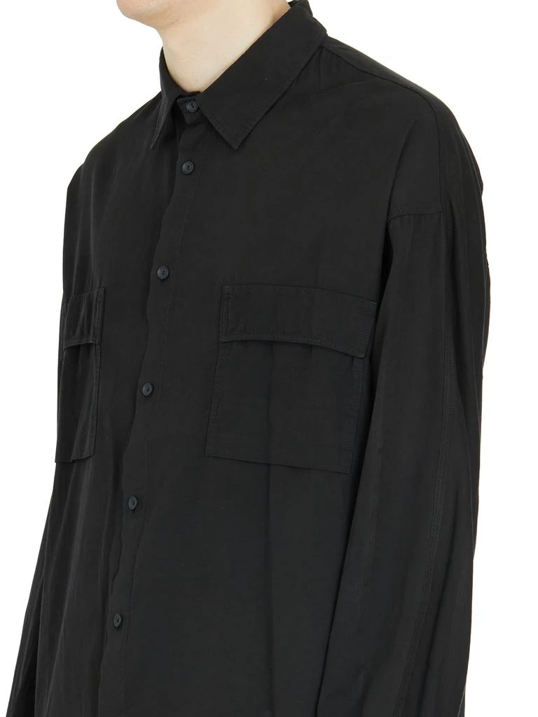 ANDREA YA'AQOV CAMICIA OVERSIZE IN CUPRO E COTONE 2