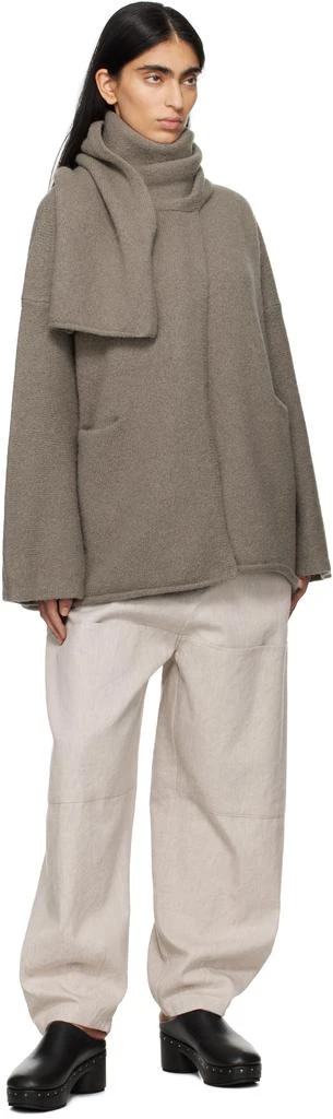 Lauren Manoogian Taupe Wrap Coat 4