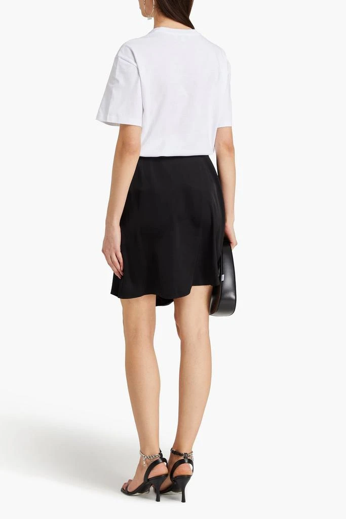 JW ANDERSON Draped satin mini skirt 3