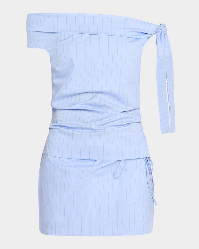 SIR. Lori Pinstripe Off-The-Shoulder Top 1