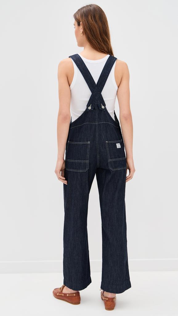 Denimist Tie Strap Relaxed Overalls