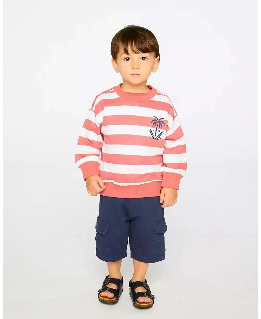 Deux par Deux Toddler Boys French Terry Sweatshirt Stripes 3