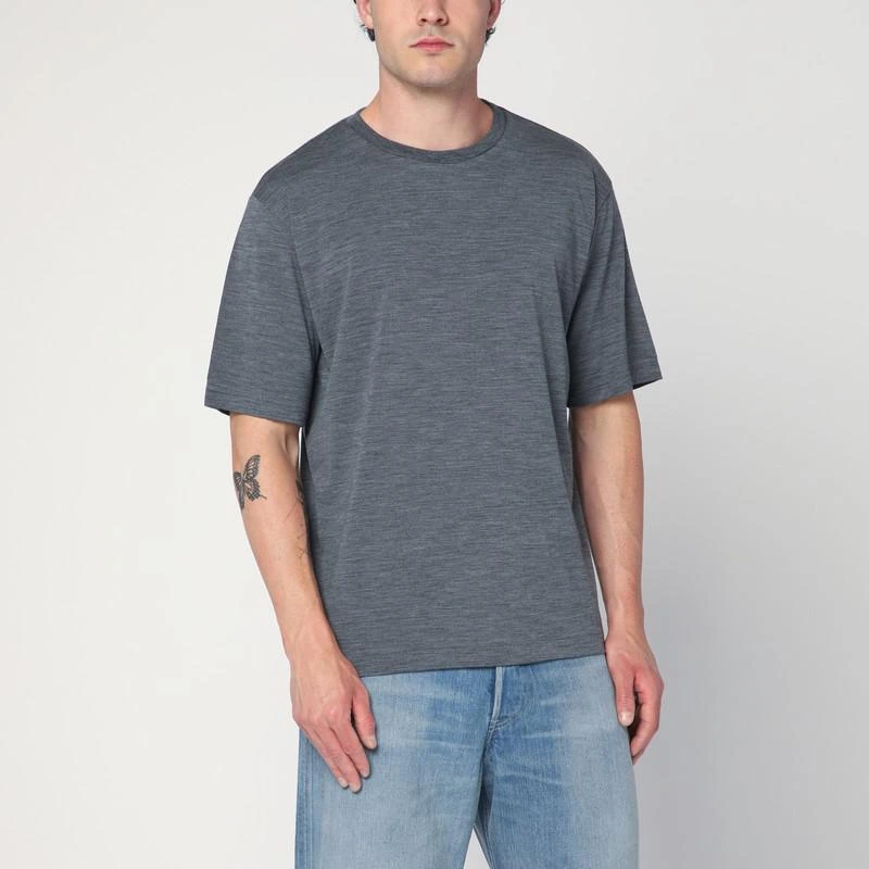 AURALEE Grey wool T-shirt 1