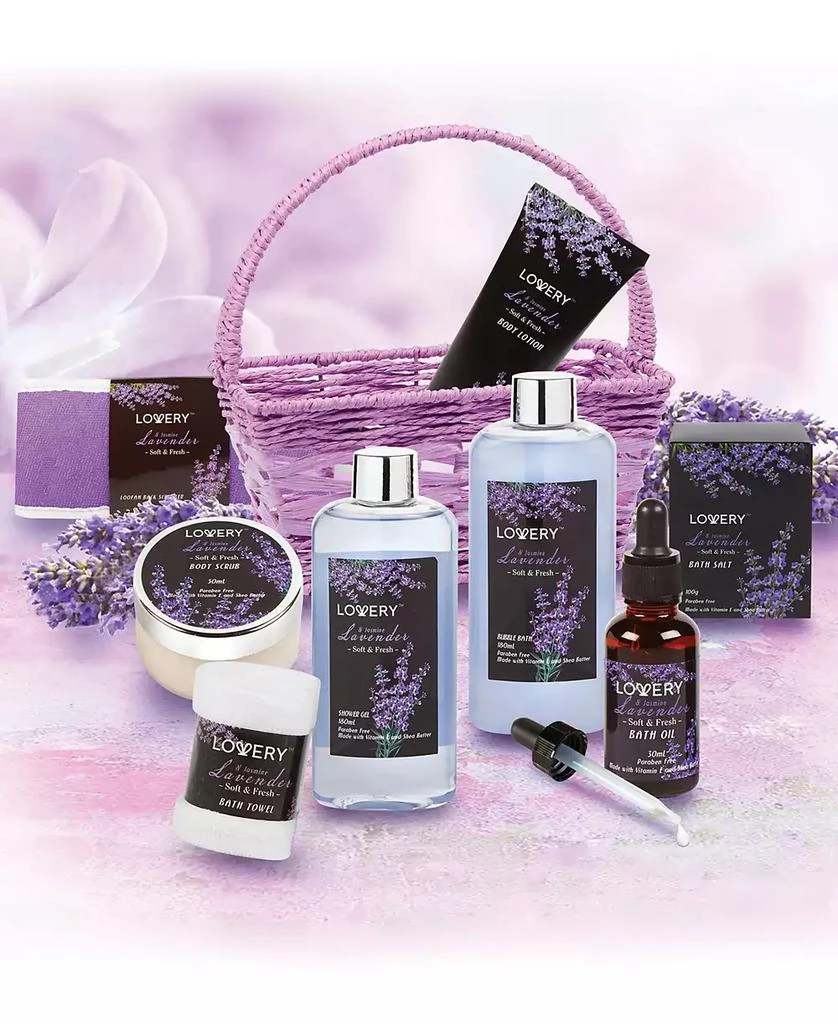 Lovery Lavender and Jasmine Body Care 10 Piece Gift Set 6