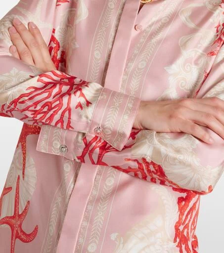 Versace Barocco Sea silk twill shirt 5