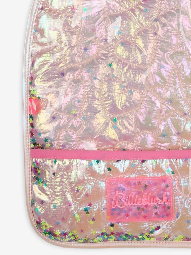 Billieblush Baby Girls Iridescent Quilted Bib in Pink 3
