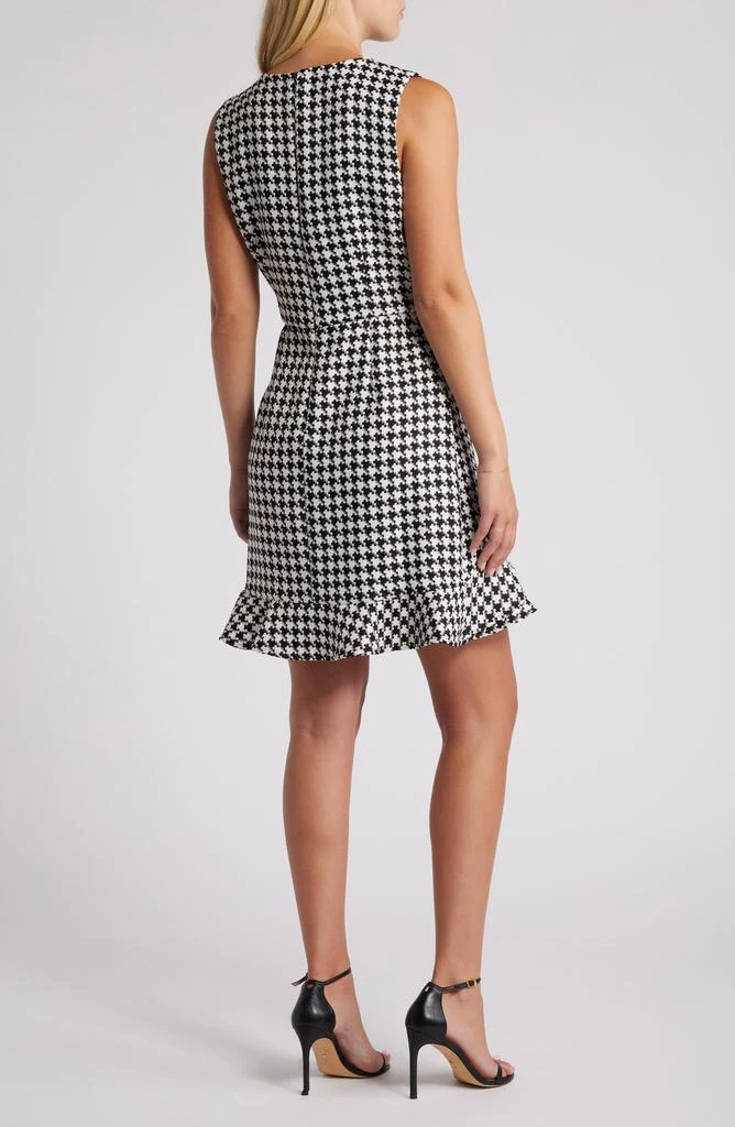 julia jordan Houndstooth Sleeveless Minidress 2