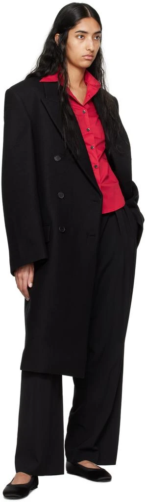 WARDROBE.NYC Black Hailey Bieber Edition Double-Breasted Coat 4