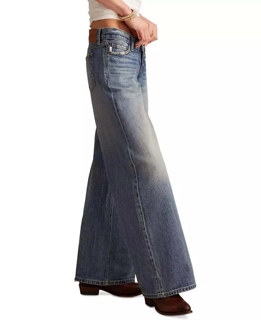 Lucky Brand Juniors' Cotton Super Low Rise Ultra Wide Jeans 3