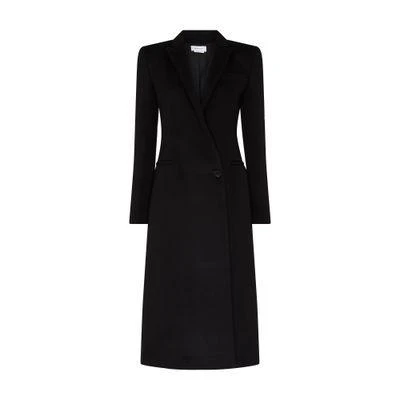 black alexander mcqueen coat dress Alexander McQueen Women's Puff-Sleeve Mini Dress - Black main image 0