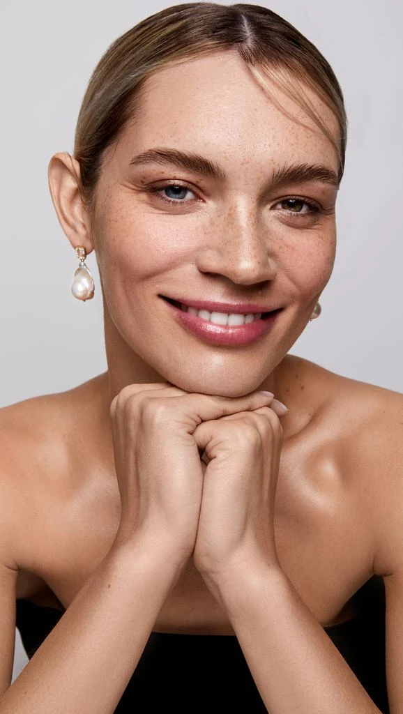 MATEO 14k Green Amethyst and Baroque Pearl Drop Earrings 3