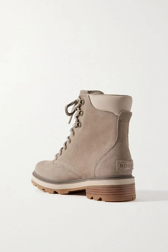 SOREL Leather-trimmed suede ankle boots 3