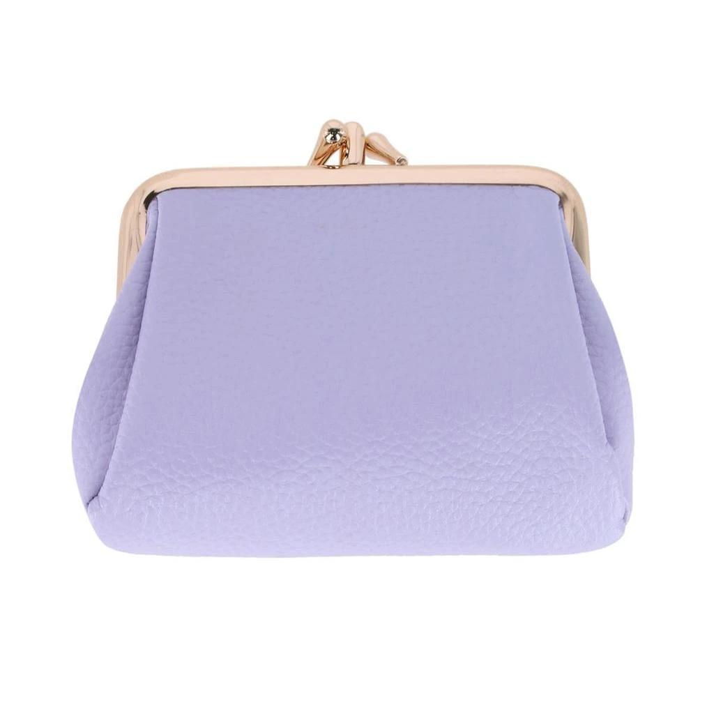 Julia Buxton Women's Vegan Leather Triple Frame Coin Purse Wallet 3