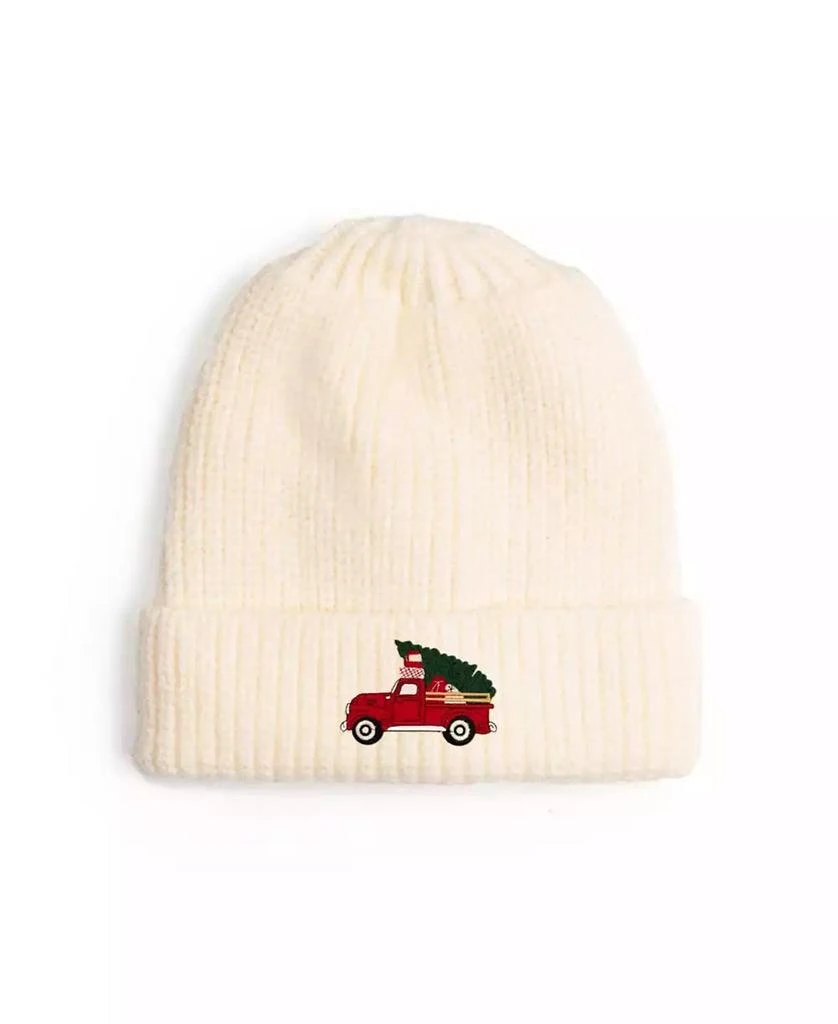 Sweet Wink Boys Christmas Truck Patch Christmas Beanie
