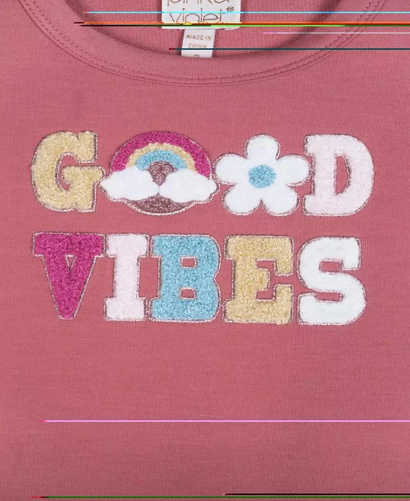 Pink & Violet Toddler and Little Girls Good Vibes Tutu Dress 3