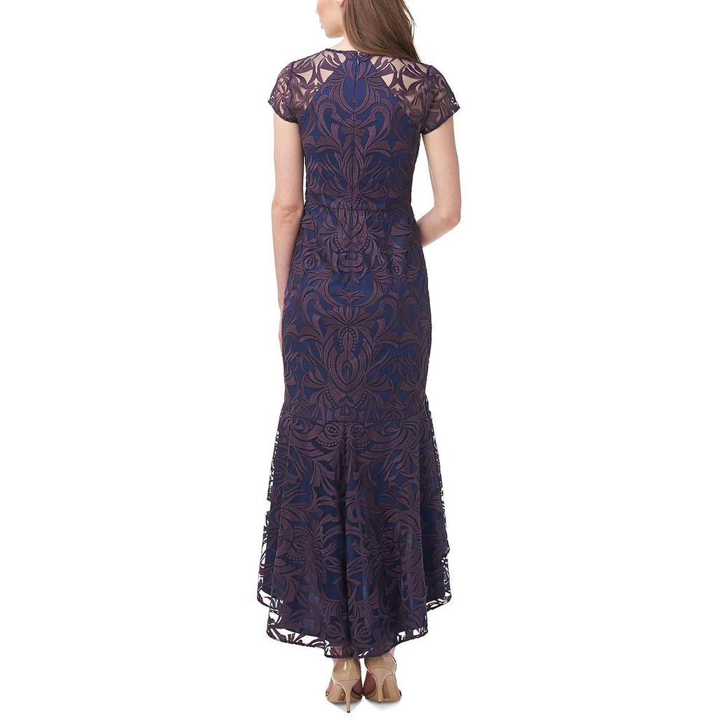 JS Collections Womens Embroidered High-Low Evening Dress 2