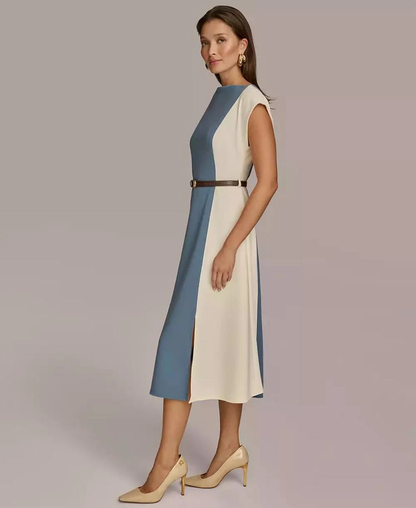 Donna Karan Women's Colorblocked A-Line Dress 6