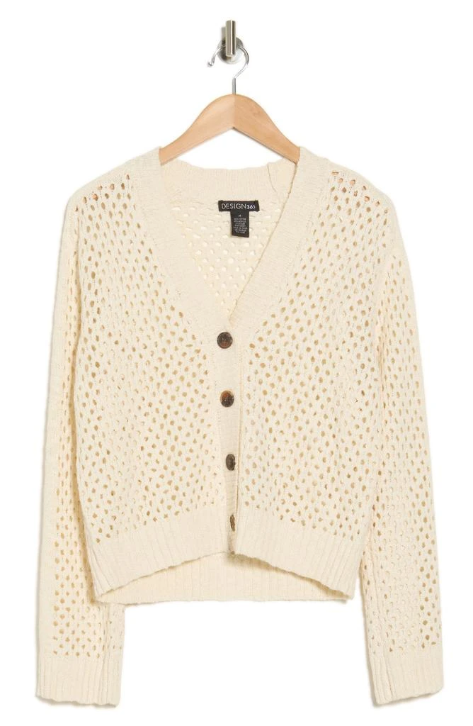 Design History Open Knit Cardigan 3