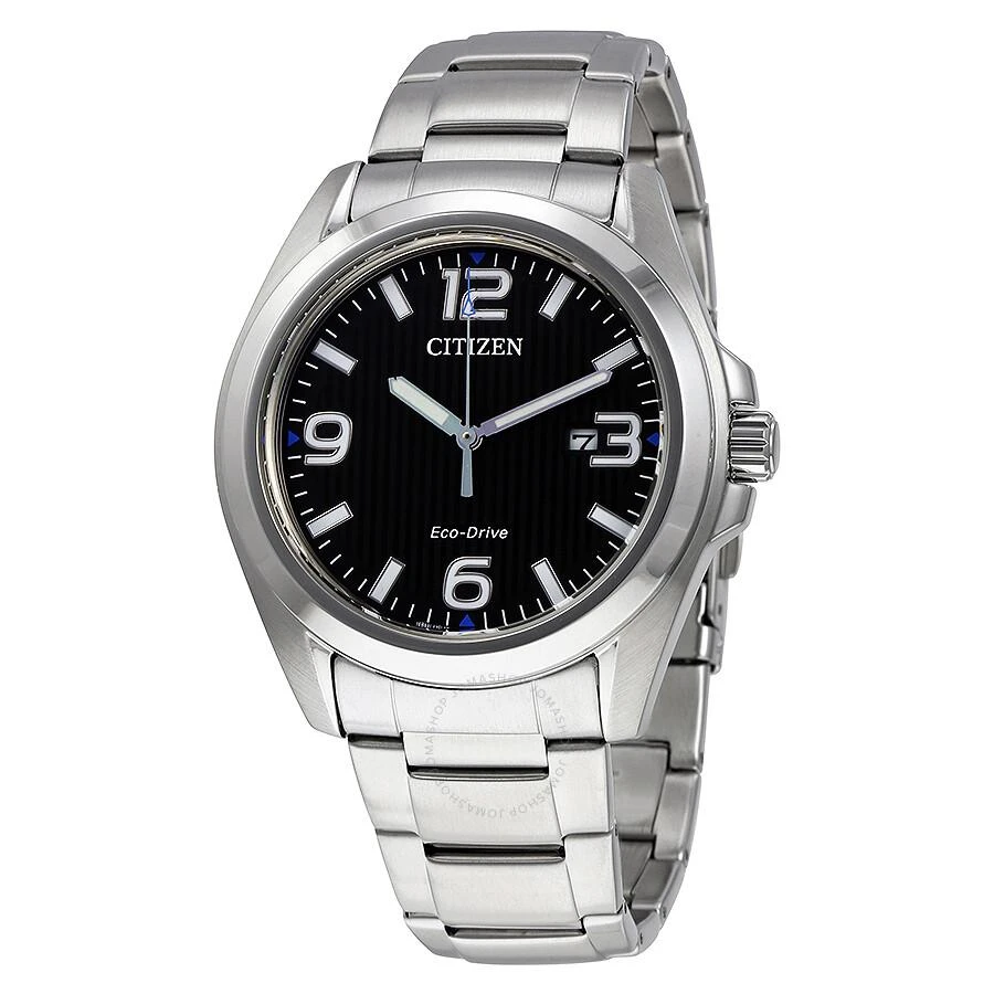 Citizen Open Box - Citizen Eco-Drive Black Dial Stainless Steel Men's Watch AW1430-86E 1