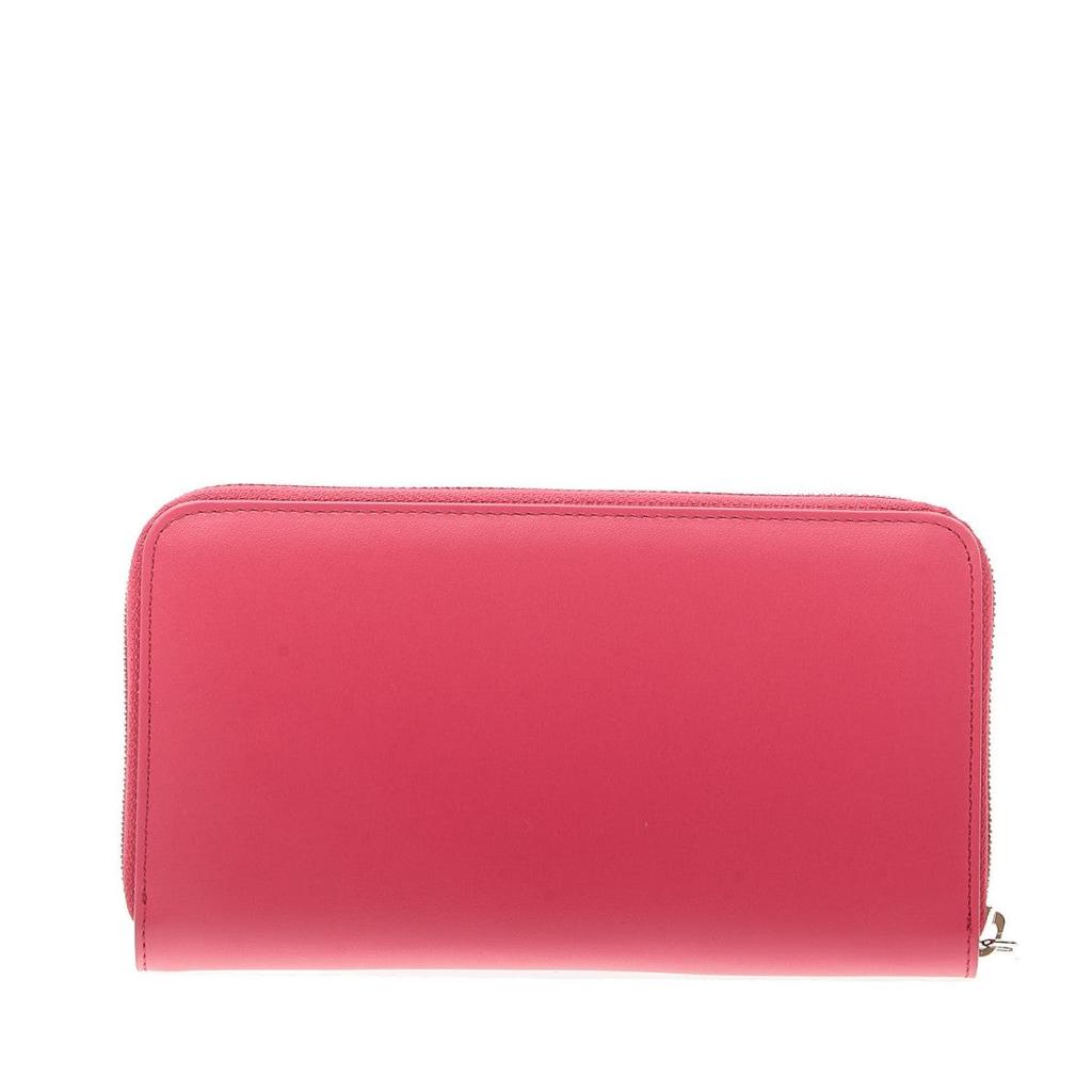ORCIANI Full Zip Fuchsia Leather Wallet